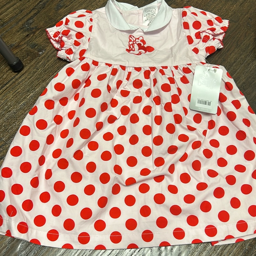 BNWT Disney Baby Minnie Dress with Bloomers in 18-24m